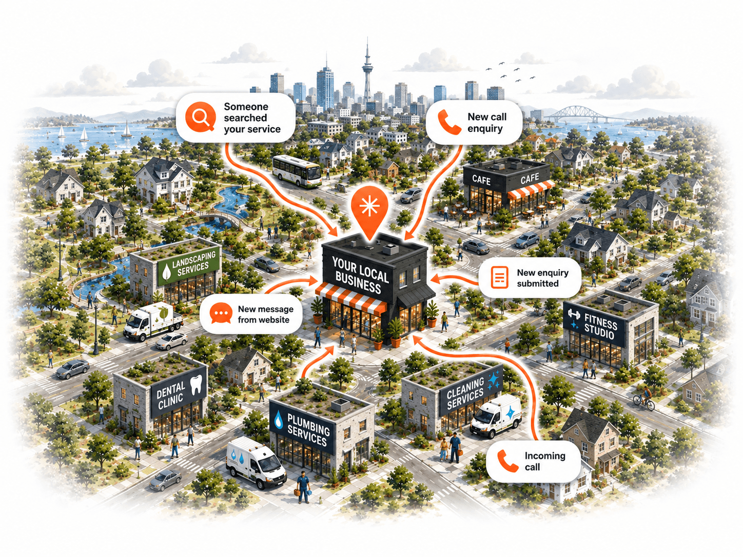 The Nearby Collective helps local service businesses get found, get chosen, and get more enquiries.